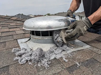 Cleaning Dryer Vent On Roof in Middleburg Heights