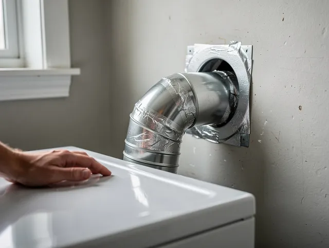 Middleburg Heights Dryer Vent Cleaning expert performing professional dryer vent repair and installation in Middleburg Heights