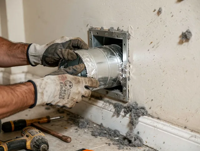 Professional dryer vent repair and installation by Middleburg Heights Dryer Vent Cleaning in Middleburg Heights